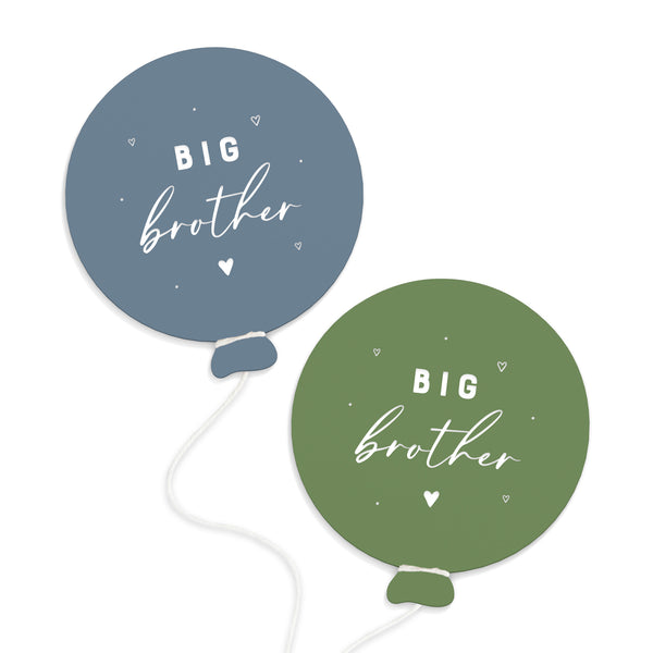 The Cotton and Canvas Co. Big Brother Pregnancy Balloon Announcement Sign