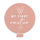 My First Easter Baby Balloon Milestone Card