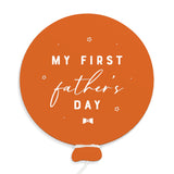 My First Father's Day Baby Balloon Milestone Card