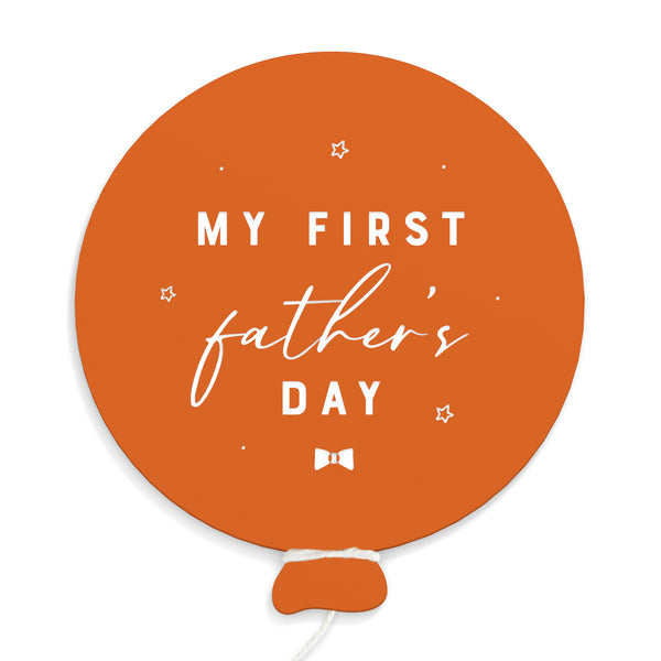 The Cotton and Canvas Co. My First Father's Day Baby Balloon Milestone Card