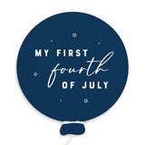 My First Fourth of July Baby Balloon Milestone Card