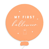 My First Halloween Baby Balloon Milestone Card