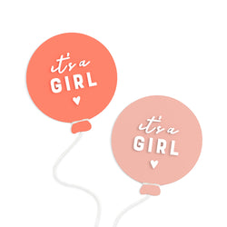It's a Girl Acrylic Newborn Baby Girl Balloon Announcement