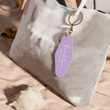 Beach Hair Retro Motel Keychain