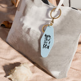 You, Me and the Sea Retro Motel Keychain