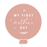 My First Mother's Day Baby Balloon Milestone Card