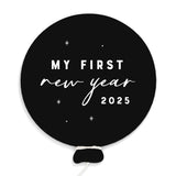 My First New Year's Baby Balloon Milestone Card