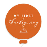 My First Thanksgiving Baby Balloon Milestone Card