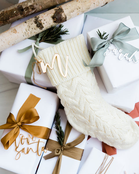 The Cotton and Canvas Co. Monogram Gift Tag and Ornament
