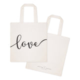 Love Cotton Canvas Tote Bag - The Cotton and Canvas Co.