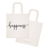 Happiness Cotton Canvas Tote Bag - The Cotton and Canvas Co.