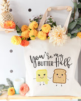 You're My Butter Half Cotton Canvas Tote Bag - The Cotton and Canvas Co.