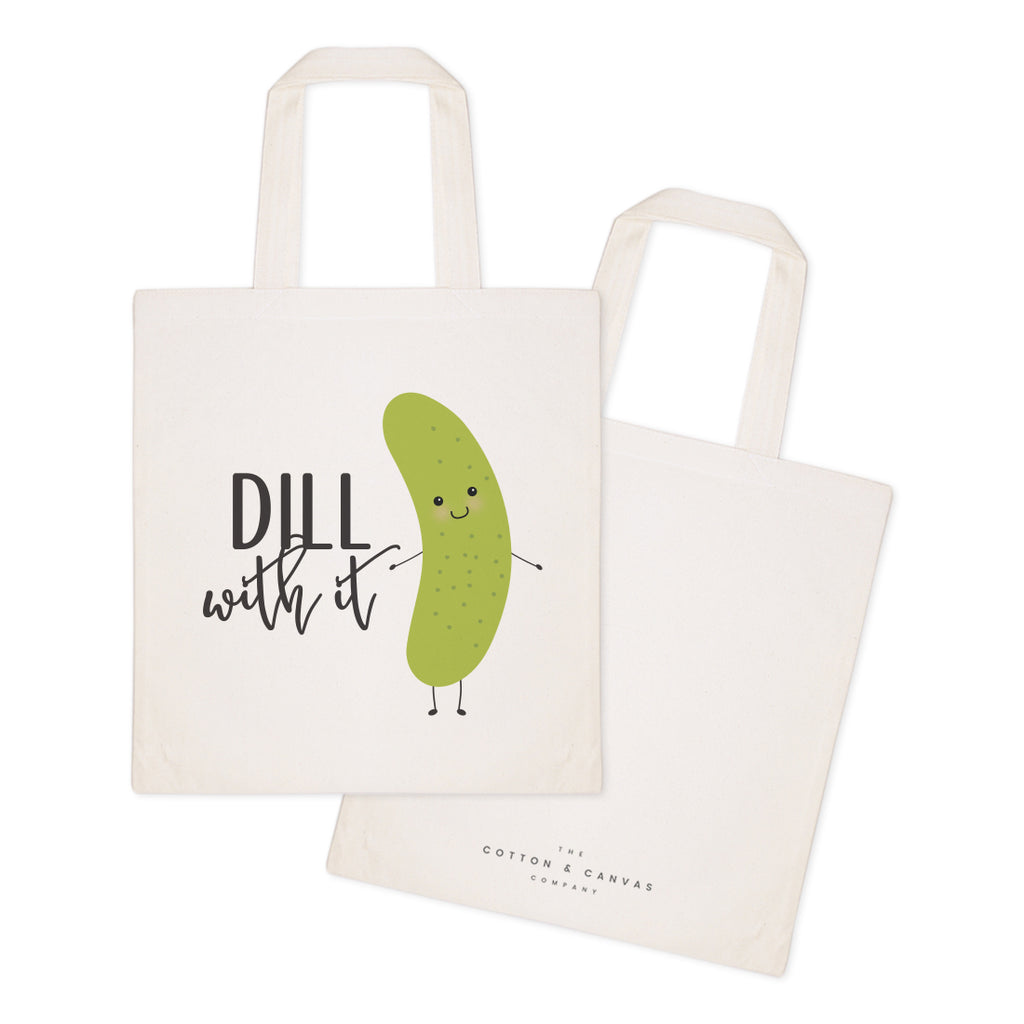 Dill With It Cotton Canvas Tote Bag The Cotton & Canvas Co.