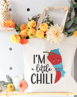 I'm A Little Chili Cotton Canvas Tote Bag - The Cotton and Canvas Co.