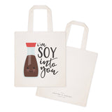 I'm Soy Into You Cotton Canvas Tote Bag - The Cotton and Canvas Co.