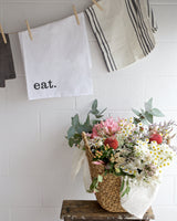Eat Kitchen Tea Towel - The Cotton and Canvas Co.