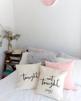 Tonight and Not Tonight Pillow Covers, 2-Pack - The Cotton and Canvas Co.