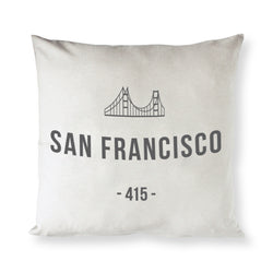 San Francisco Pillow Cover - The Cotton and Canvas Co.
