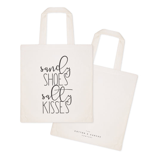 Sandy Shoes and Salty Kisses Cotton Canvas Tote Bag – The Cotton