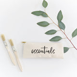 Essentials Cotton Canvas Pencil Case and Travel Pouch - The Cotton and Canvas Co.