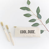 Cool Dude Cotton Canvas Pencil Case and Travel Pouch - The Cotton and Canvas Co.