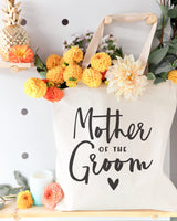 Mother of the Groom Wedding Cotton Canvas Tote Bag - The Cotton and Canvas Co.