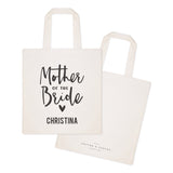 Mother of the Bride Personalized Wedding Cotton Canvas Tote Bag - The Cotton and Canvas Co.