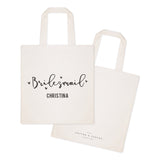 Bridesmaid Personalized Wedding Cotton Canvas Tote Bag - The Cotton and Canvas Co.