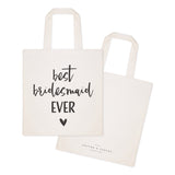 Best Bridesmaid Ever Wedding Cotton Canvas Tote Bag - The Cotton and Canvas Co.