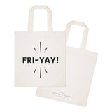 Friyay Weekend Cotton Canvas Tote Bag - The Cotton and Canvas Co.