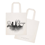 Chicago Cityscape Cotton Canvas Tote Bag - The Cotton and Canvas Co.