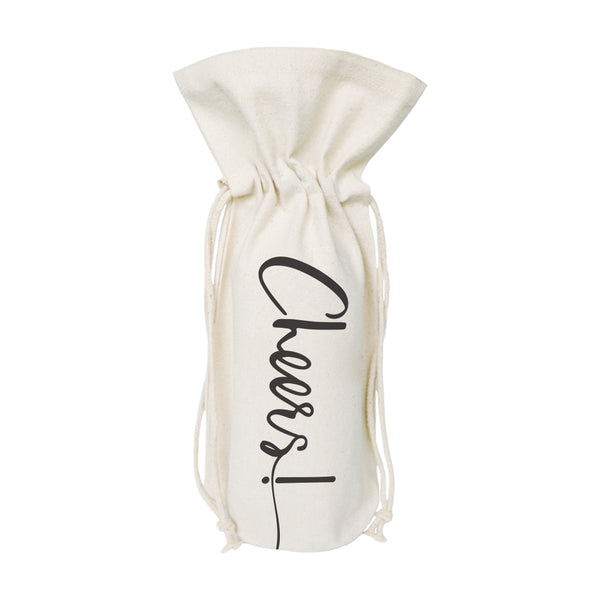 The Cotton and Canvas Co. Cheers! Cotton Canvas Wine Bag