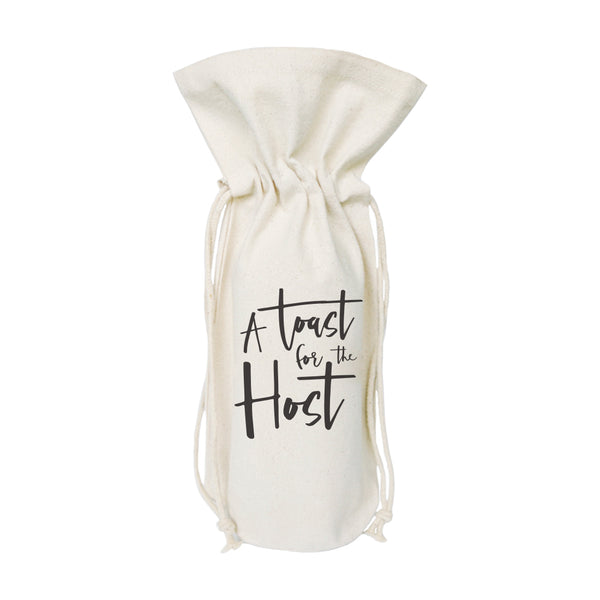 The Cotton and Canvas Co. A Toast For the Host Cotton Canvas Wine Bag