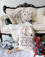 Naughty Christmas Holiday Pillow Cover - The Cotton and Canvas Co.