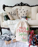 Nice Christmas Holiday Pillow Cover - The Cotton and Canvas Co.