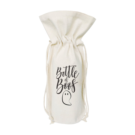 Bottle of Boos! Cotton Canvas Wine Bag - The Cotton and Canvas Co.