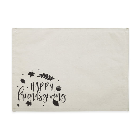 Happy Friendsgiving Canvas Place Mat - The Cotton and Canvas Co.
