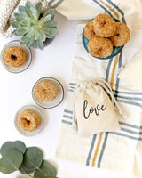 Love Wedding Favor Bags, 6-Pack - The Cotton and Canvas Co.