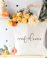 Confidence Gym Cotton Canvas Tote Bag - The Cotton and Canvas Co.