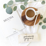 Good Morning Gorgeous Cotton Canvas Pencil Case and Travel Pouch - The Cotton and Canvas Co.