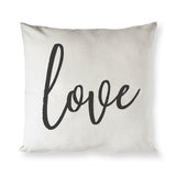 Love Cotton Canvas Pillow Cover - The Cotton and Canvas Co.