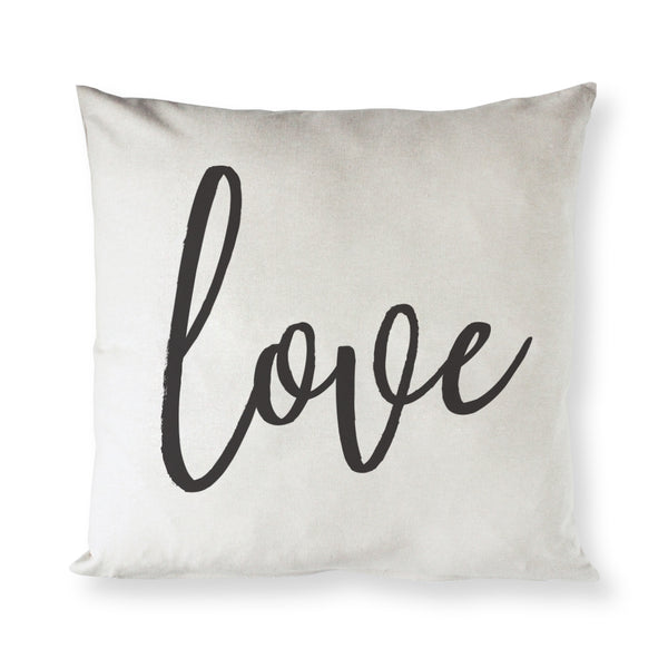 The Cotton and Canvas Co. Love Cotton Canvas Pillow Cover