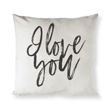 I Love You Pillow Cover - The Cotton and Canvas Co.