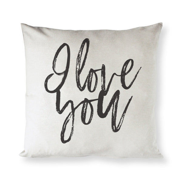 The Cotton and Canvas Co. I Love You Pillow Cover