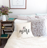 Be Mine Cotton Canvas Pillow Cover - The Cotton and Canvas Co.