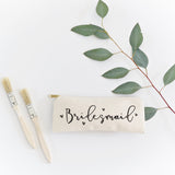 Bridesmaid Cotton Canvas Pencil Case and Travel Pouch - The Cotton and Canvas Co.