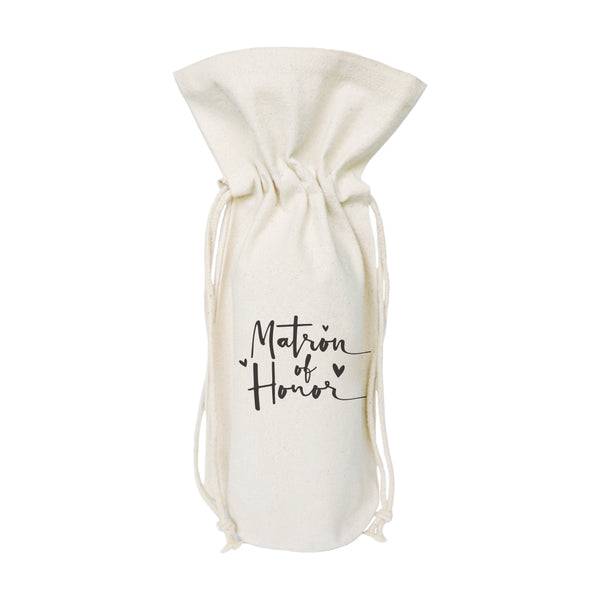 The Cotton and Canvas Co. Matron of Honor Canvas Wine Bag