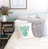 Elephant Baby Pillow Cover - The Cotton and Canvas Co.