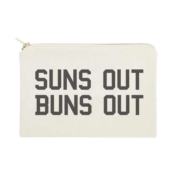 The Cotton and Canvas Co. Sun's Out Buns Out Cotton Canvas Cosmetic Bag