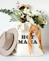 Hot Mama Cotton Canvas Tote Bag - The Cotton and Canvas Co.